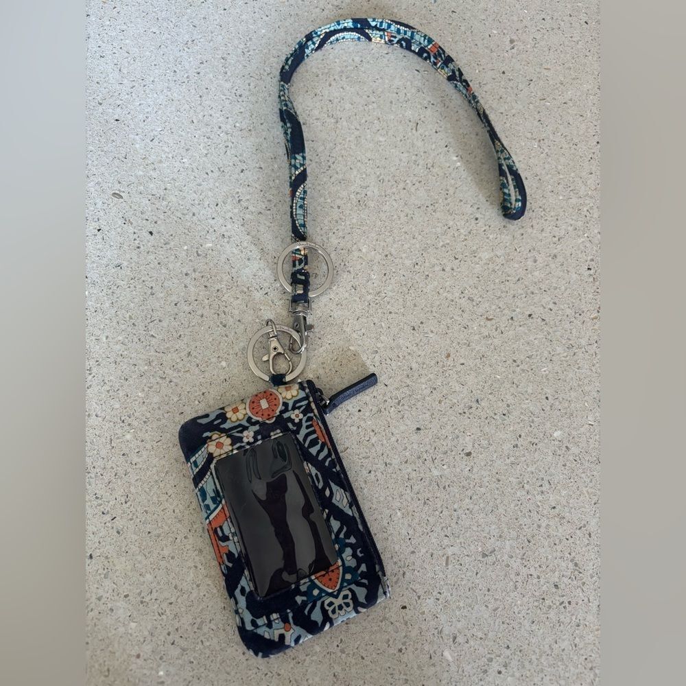 Patterned Lanyard Wallet with ID Holder by Vera Bradley